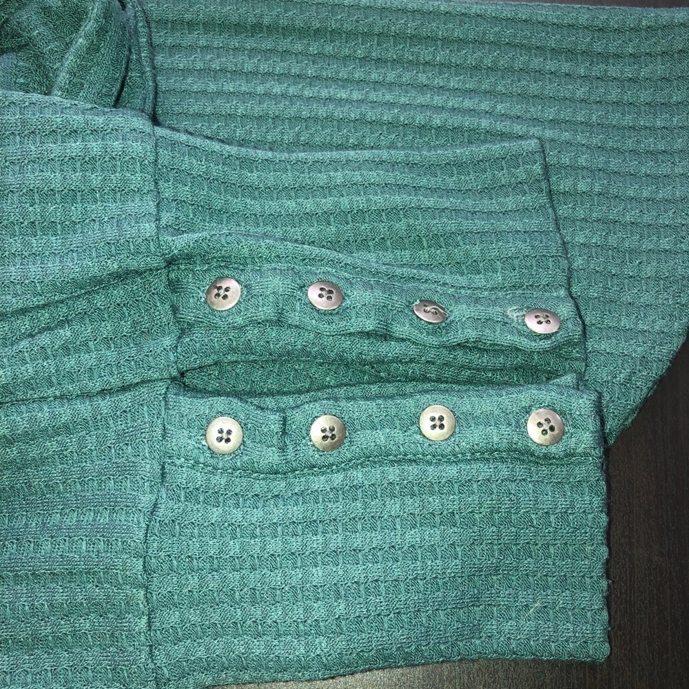 Chaser Green Waffle Thermal Shirt S - Picture 7 of 8